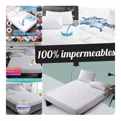 Imagen 2 del producto Cubre Colchón 2 Plazas Impermeable Más Fundas Para Almohadas
