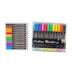 FOSKA - Set 12 marcadores de contorno lettering