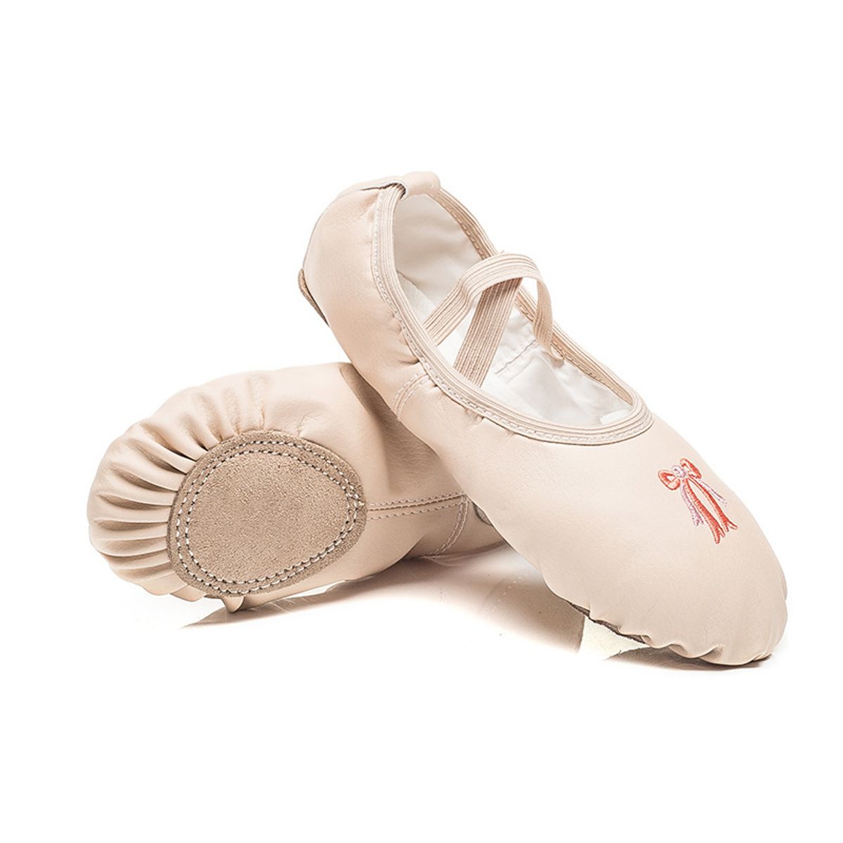 EDWINAYY - Zapatillas Media Punta Lona Y Gamuza Ballet Ni?ayoga