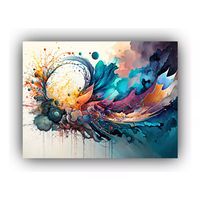 Cuadro decorativo para living y pieza Arte Composicion Moderno 60x40cm