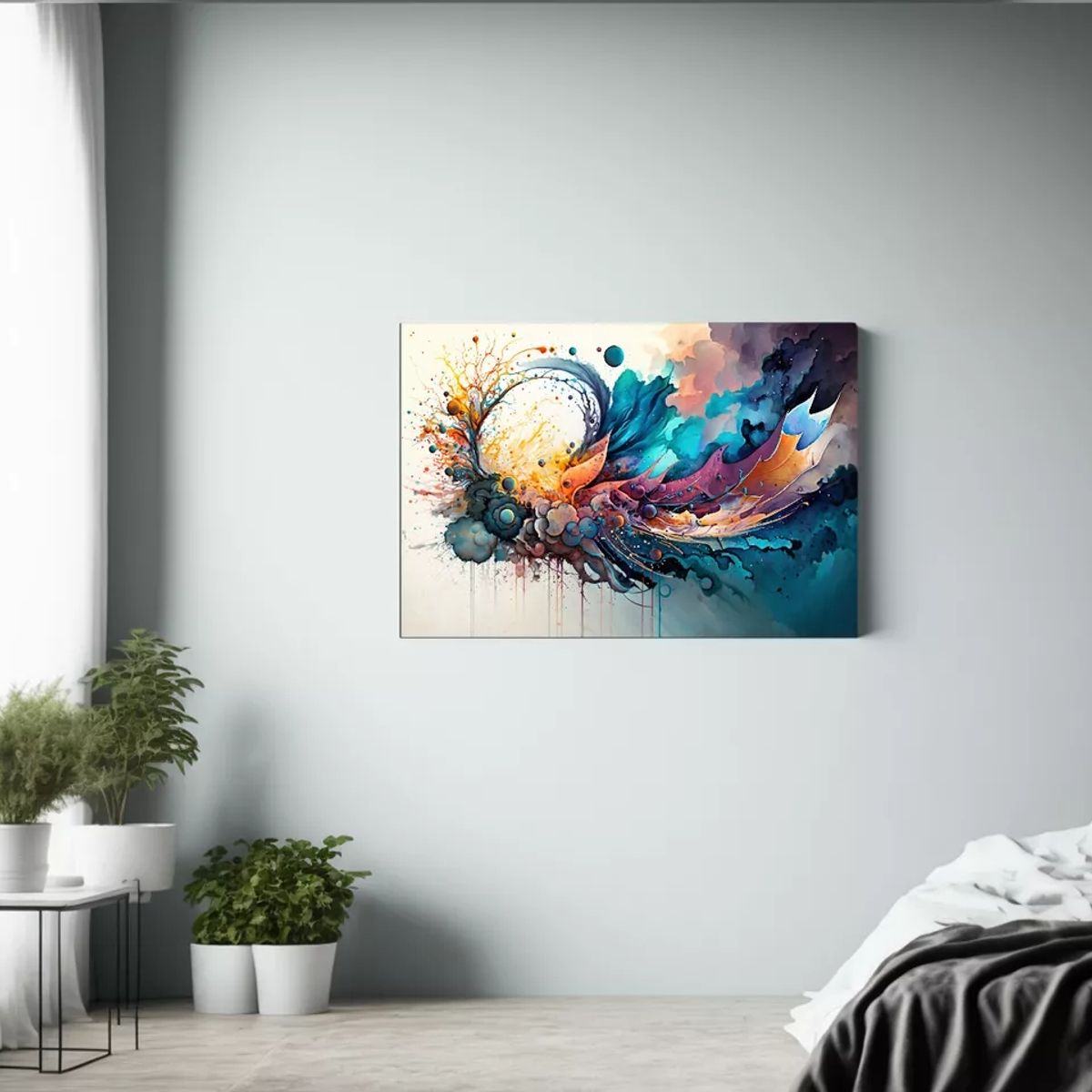 GENERICO - cuadro decorativo para living y pieza Arte Composicion Moderno 60x40cm