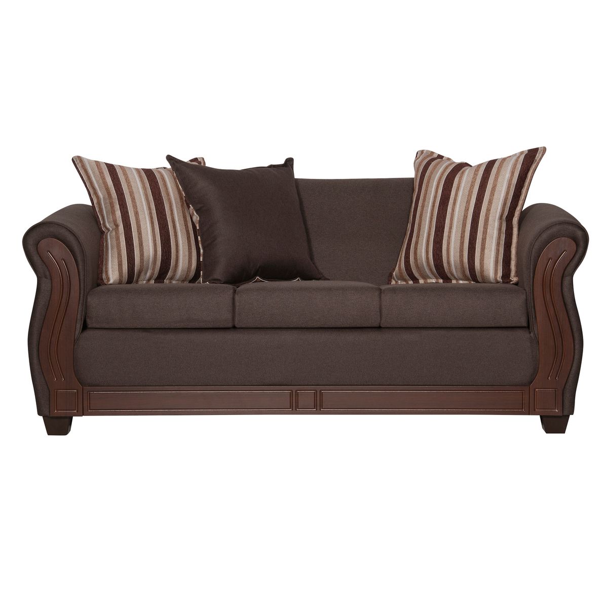 RUZAM MOBEL - SOFÁ ATENAS 3 CUERPOS CAFÉ