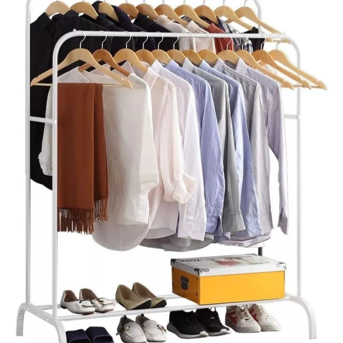 GENERICO - Perchero Colgador De Ropa Tendedero Acero Inoxidable Doble