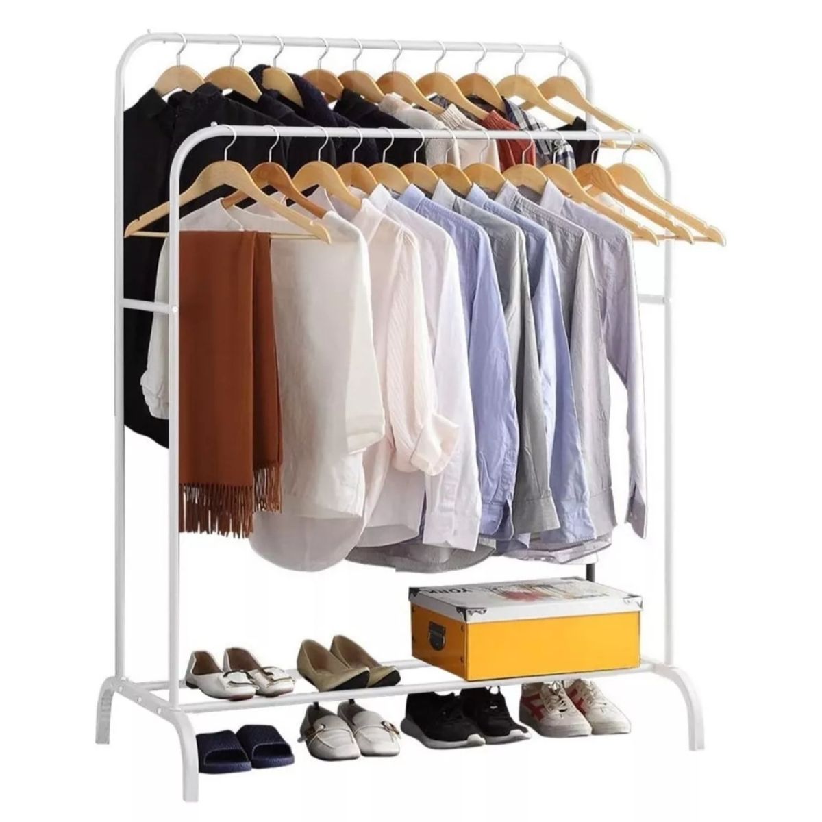 GENERICO - Perchero Colgador De Ropa Tendedero Acero Inoxidable Doble