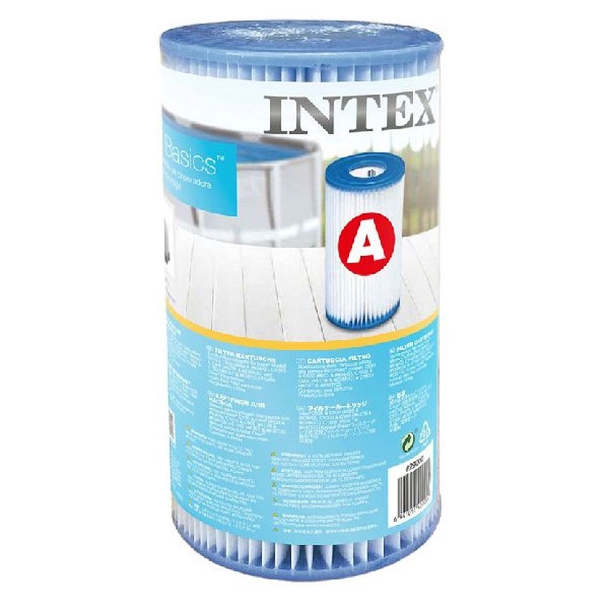 INTEX - Cartucho Filtro Piscina Tipo A Intex 29000