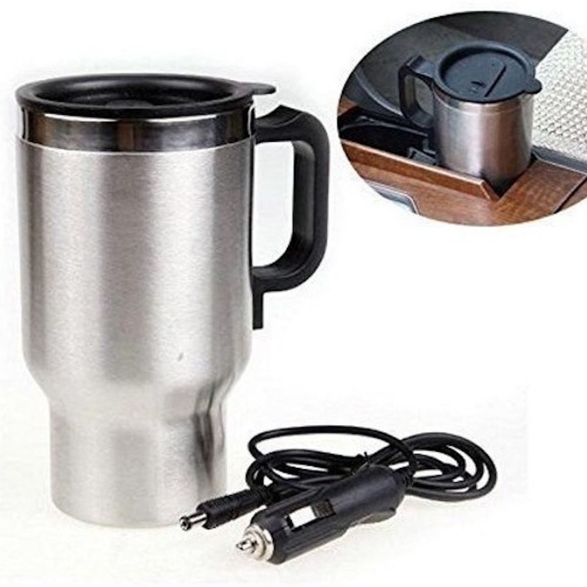 GENERICO - Vaso Mug Termo Eléctrico Calentador Auto 12v Café Té