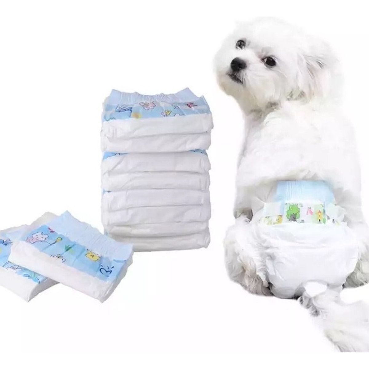 GENERICO - Pack 10 Pañales Para Mascota Super Absorbente Talla S