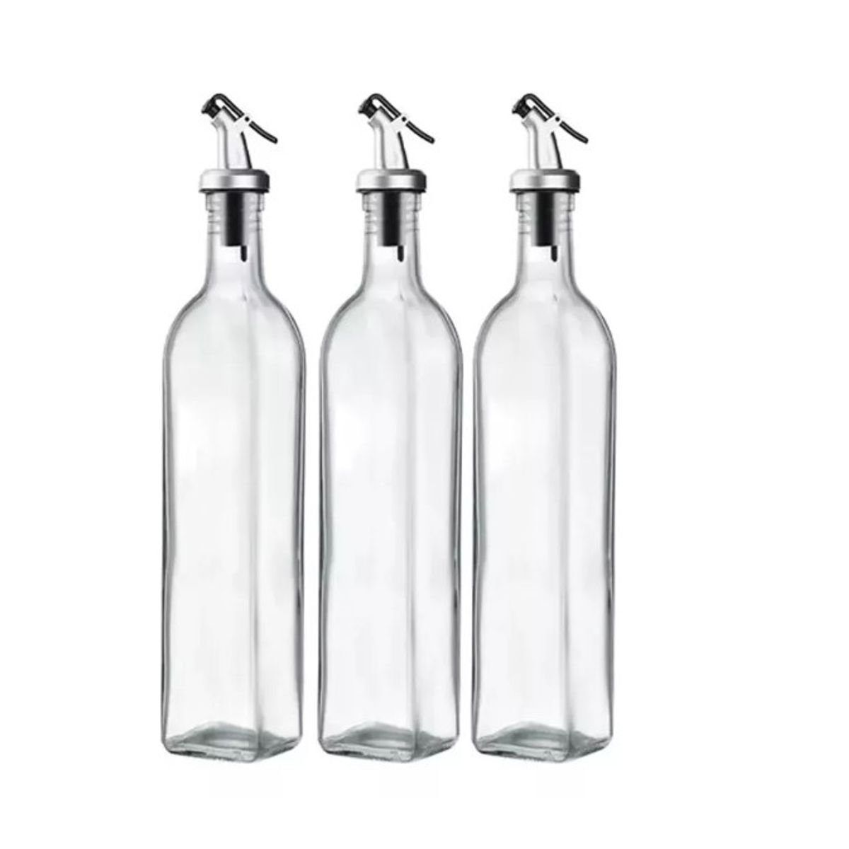 GENERICO - Pack 3 Botellas Para Aceite Vinagre Y Soya 250 Ml
