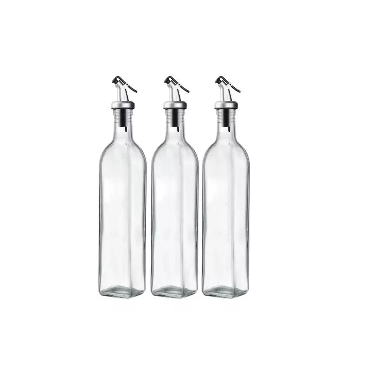 GENERICO - Pack 3 Botellas Para Aceite Vinagre Y Soya 250 Ml