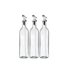 GENERICO - Pack 3 Botellas Para Aceite Vinagre Y Soya 250 Ml
