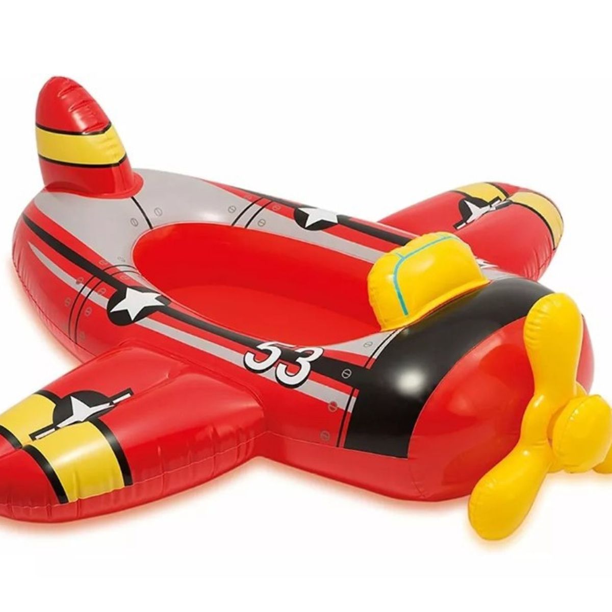GENERICO - Mini Bote Niños Inflable Intex Avión Rojo