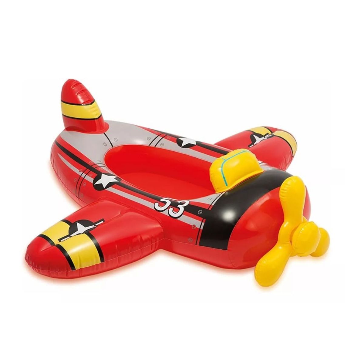 GENERICO - Mini Bote Niños Inflable Intex Avión Rojo