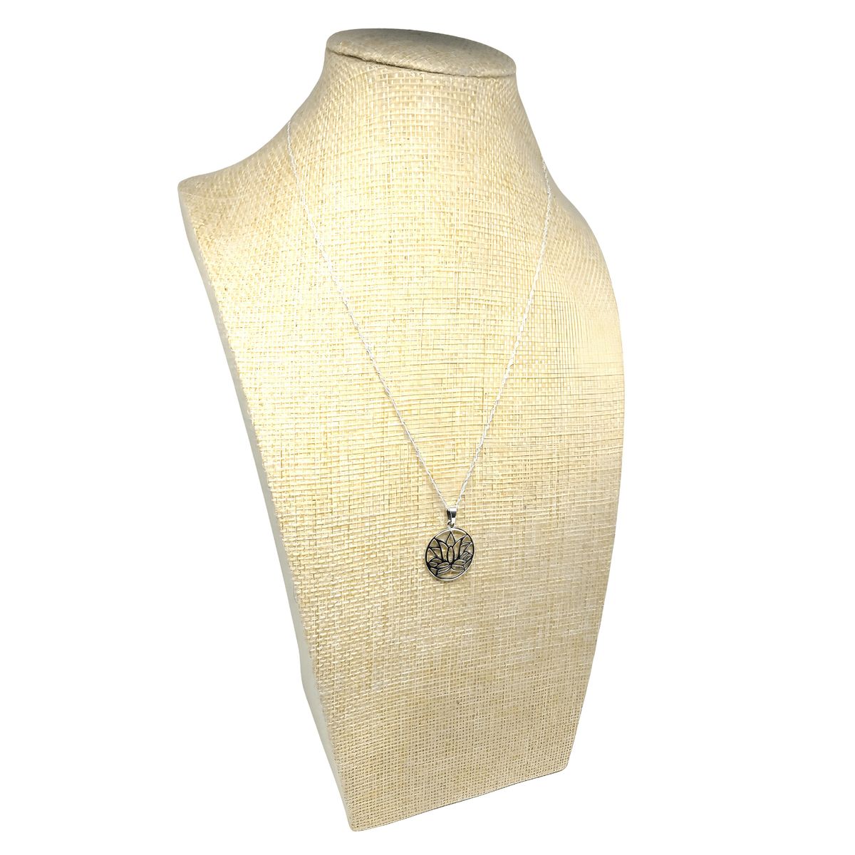 GENERICO - Collar Flor de Loto de Plata Italiana