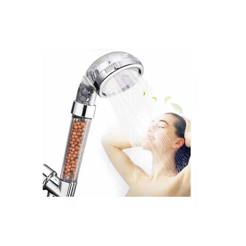 GENERICO - Cabezal Ducha Filtro Purificador Iones Negativos   Ducha Spa