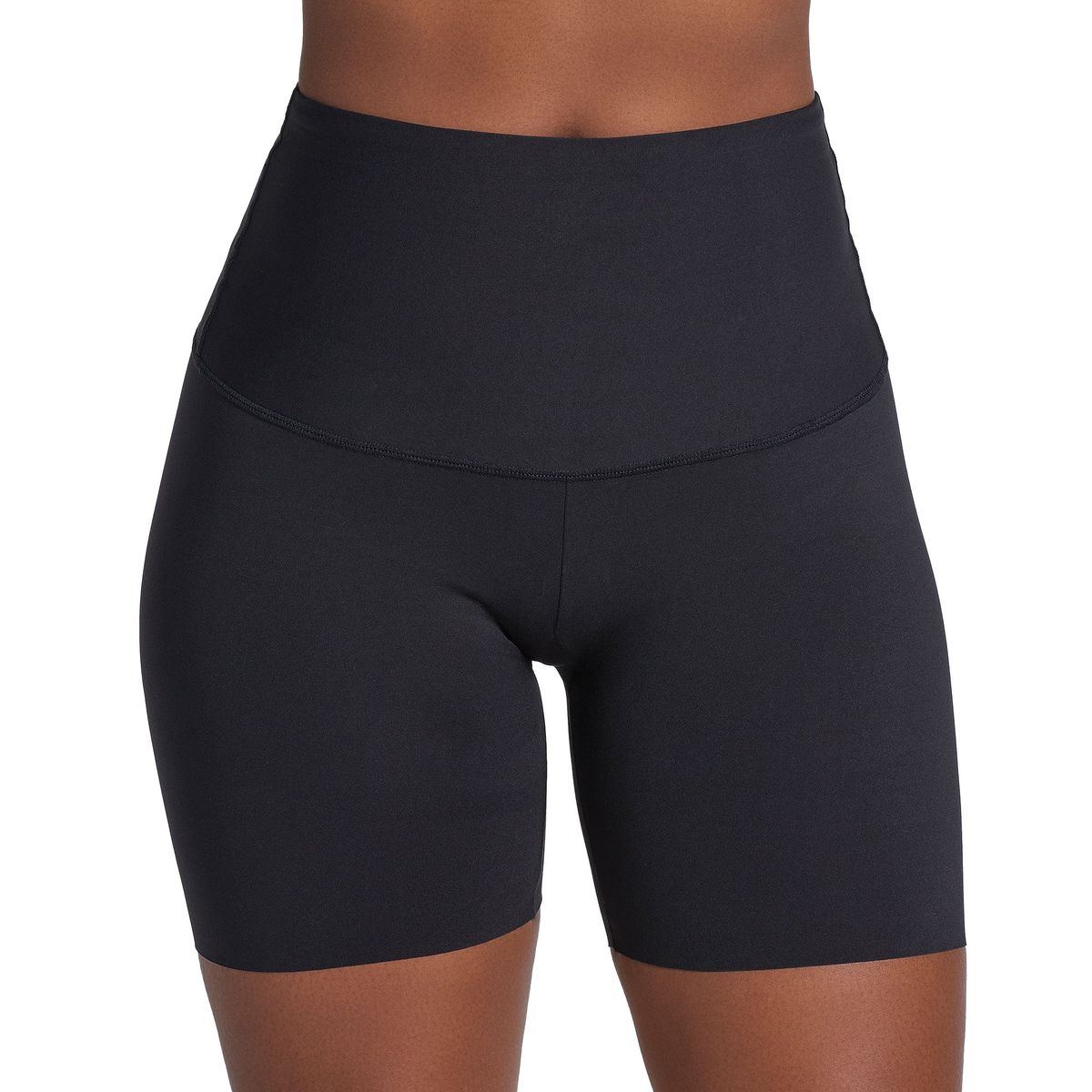 LEONISA - Short de control de abdomen y cintura que disimula la celulitis 012925 Negro