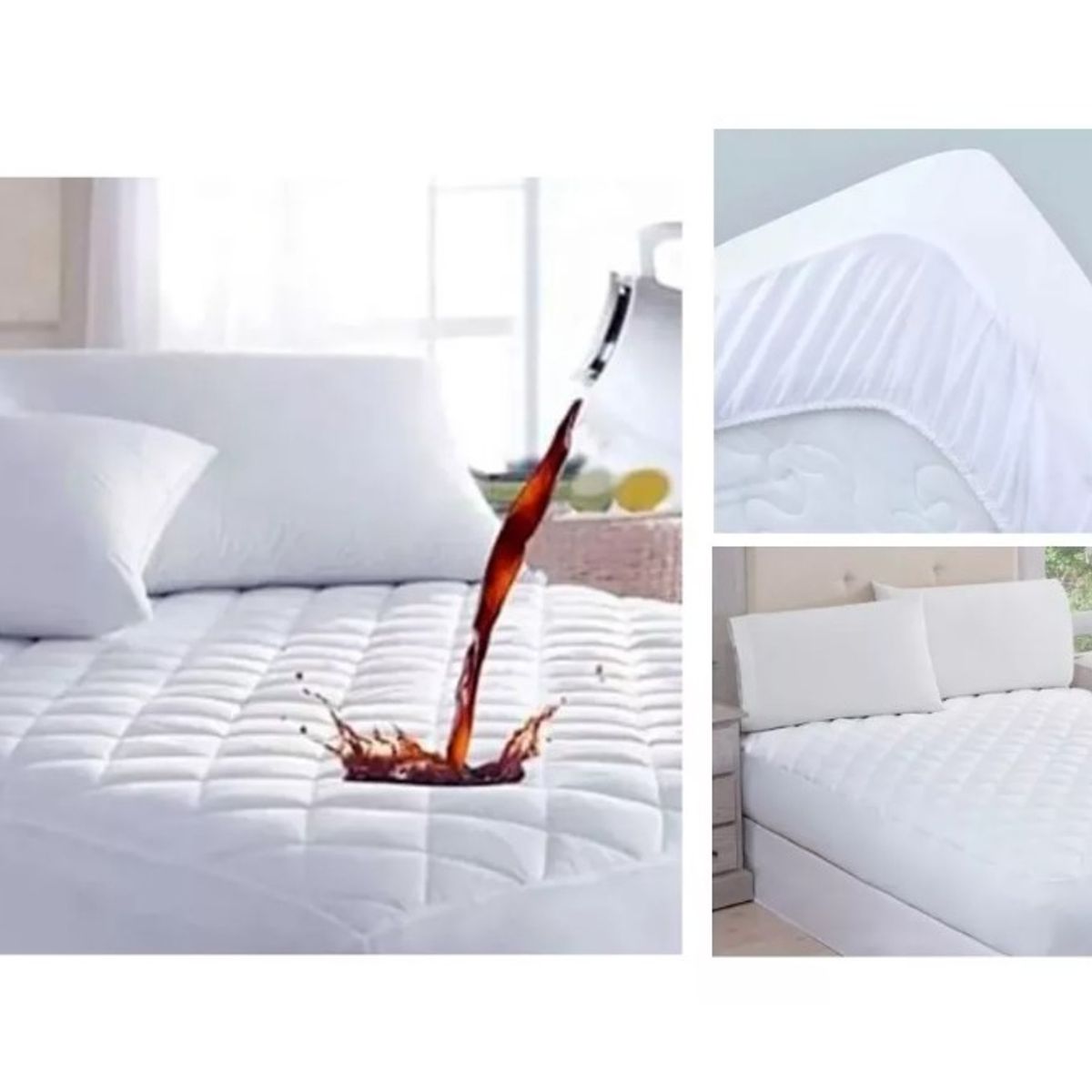 GENERICO - Cubre Colchón Impermeable King 200x180+37