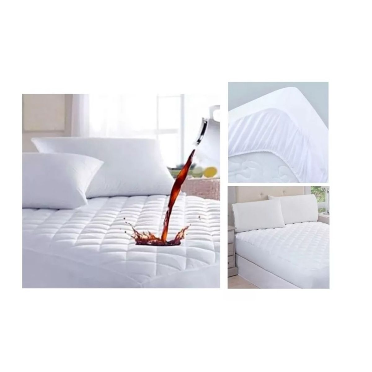 GENERICO - Cubre Colchón Impermeable King 200x180+37