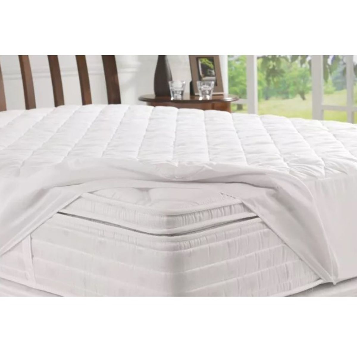 GENERICO - Cubre Colchón Impermeable King 200x180+37