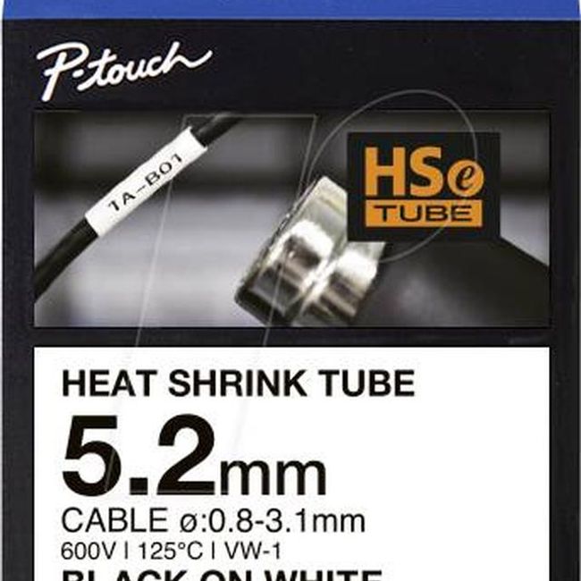 BROTHER - Cinta Termocontraible HSe-211E - Brother - 5.2 mm 3:1