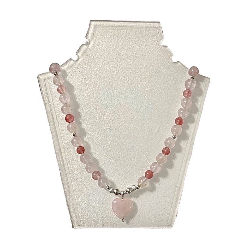 TAETHAI - Collar de plata 925 con piedras Cuarzo