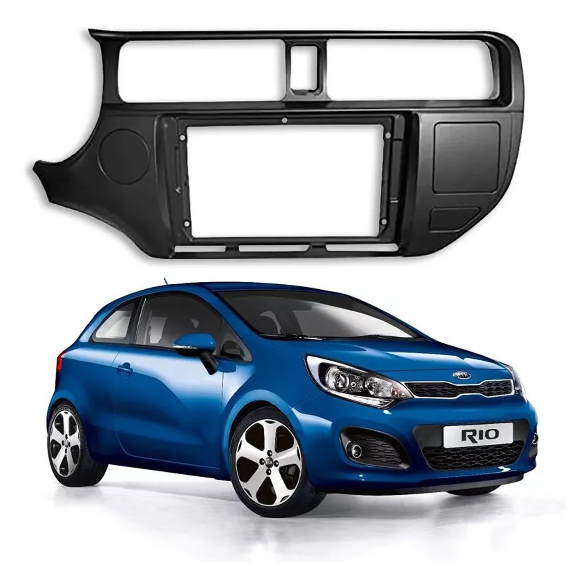 KUANGYE - Adaptador Bisel Radio Para Kia Rio 3, 4, 5 De 9pulgadas 2012