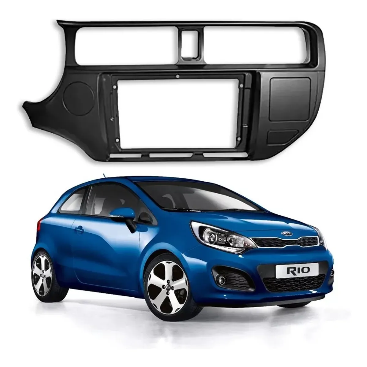 KUANGYE - Adaptador Bisel Radio Para Kia Rio 3, 4, 5 De 9pulgadas 2012