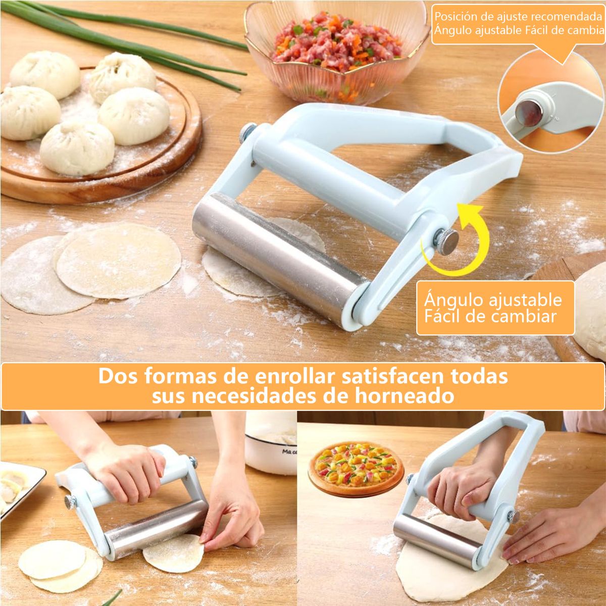 AIZO - Uslero Acero Inoxidable Ahorrar Trabajo+escobilla De Goma