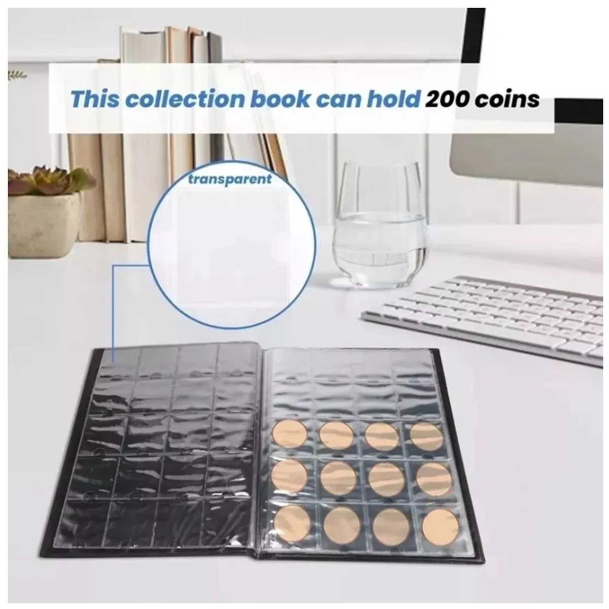 KUANGYE - Álbum Tríptico Para 200 Monedas + 200 Cartones 5x5cm