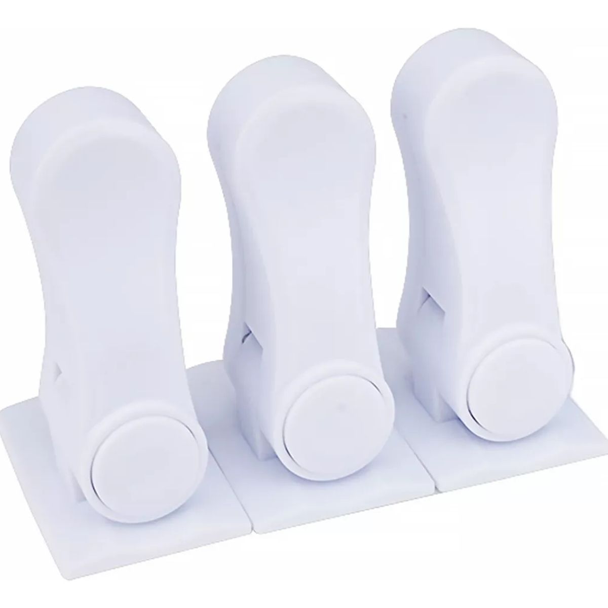 KUANGYE - Pack 3 Seguros Traba Manillas Puertas Niños 180 Grados