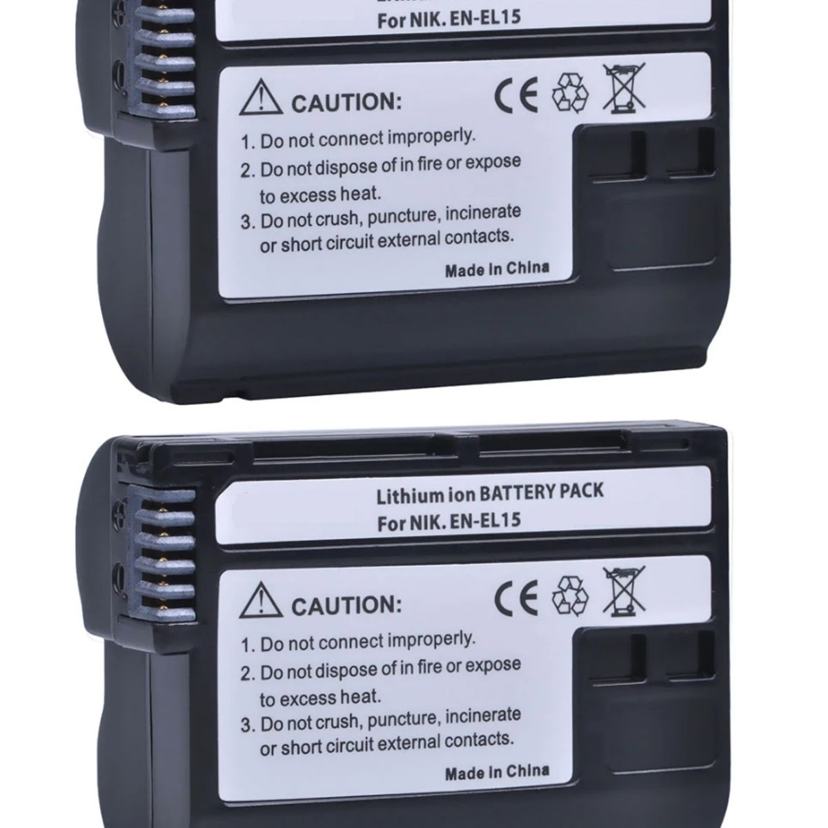 GENERICO - 2 BATERÍAS EN-EL15 NIKON ALTERNATIVA
