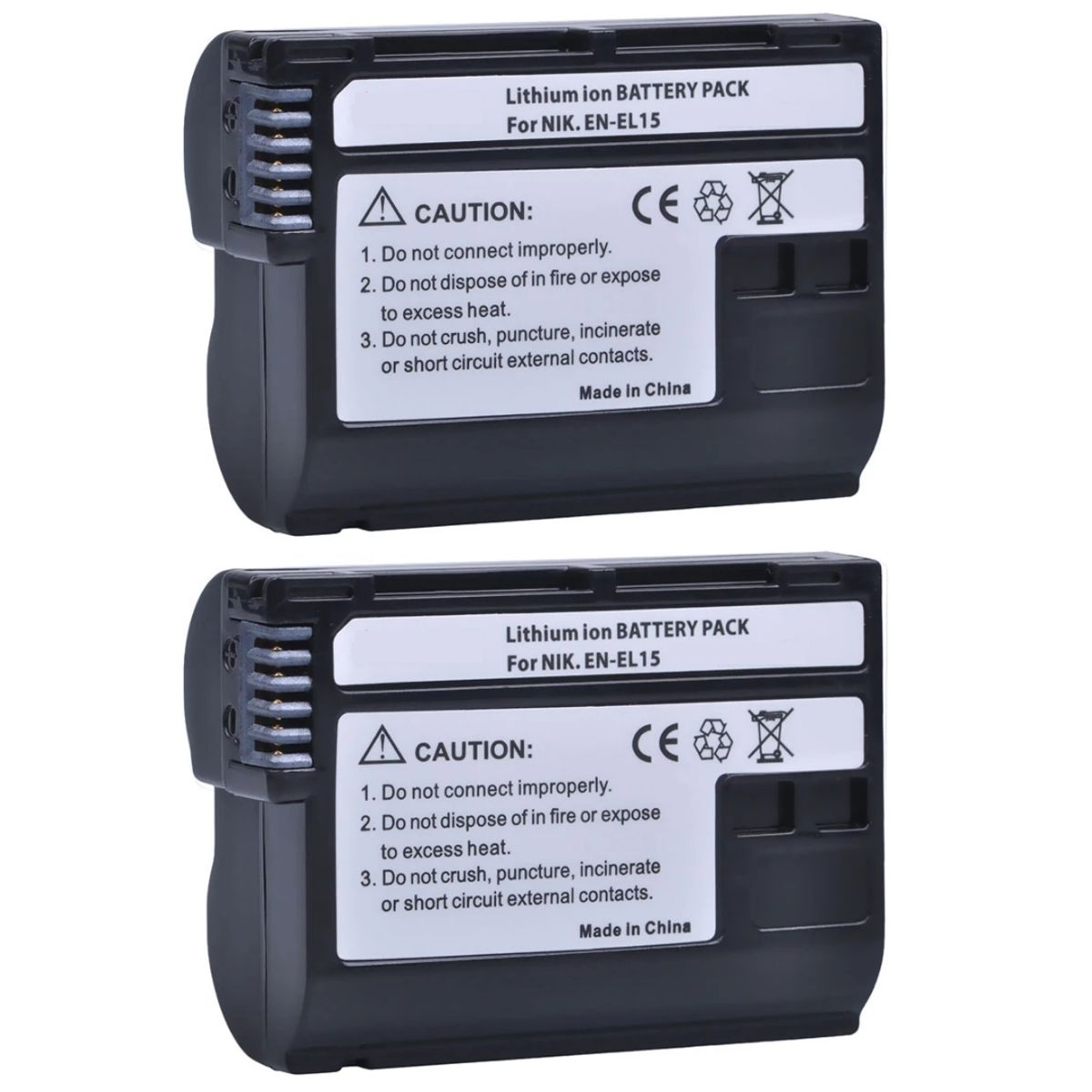 GENERICO - 2 BATERÍAS EN-EL15 NIKON ALTERNATIVA