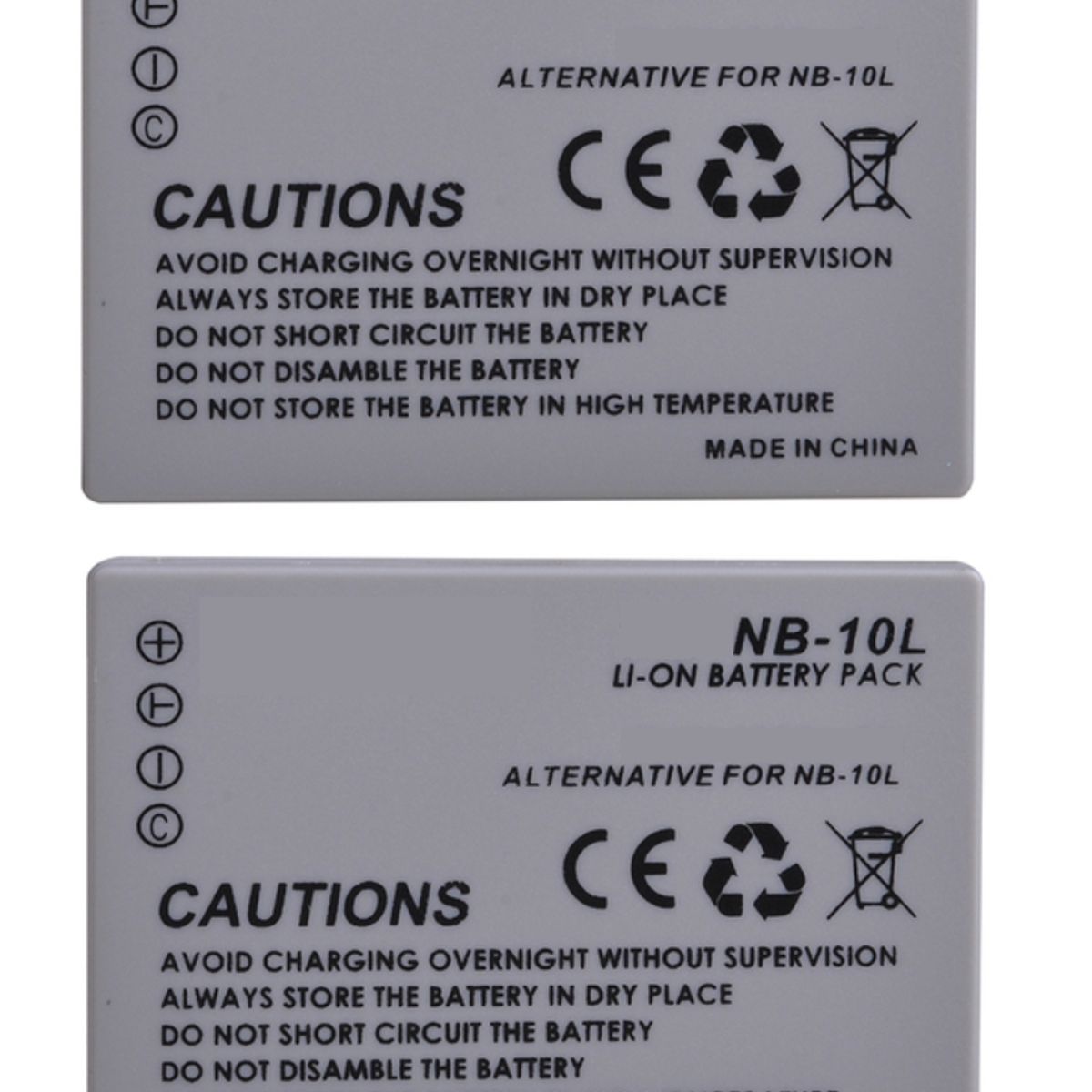 GENERICO - 2 BATERÍAS NB-10L CANON ALTERNATIVA