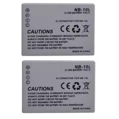 GENERICO - 2 BATERÍAS NB-10L CANON ALTERNATIVA