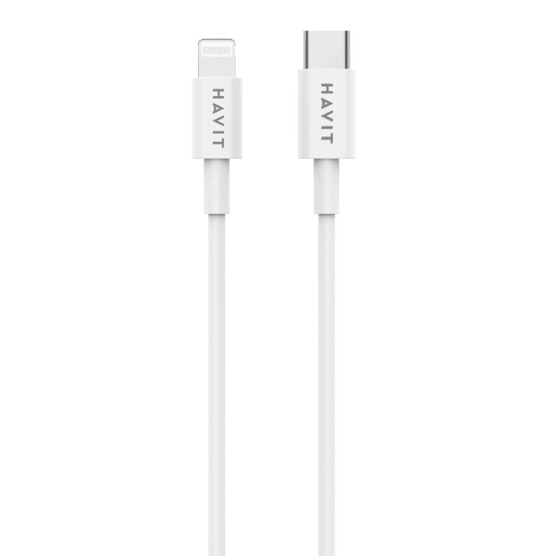 HAVIT - Cable Tipo C A Lightning Havit 1.2 Metros 2.4a RH13 Blanco