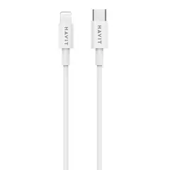 HAVIT - Cable Tipo C A Lightning 1.2 Metros 2.4a RH13 Blanco