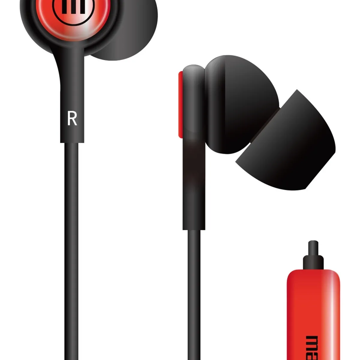 MAXELL - Audífonos Maxell IN-TIPS Con Micrófono In Ear Rojo