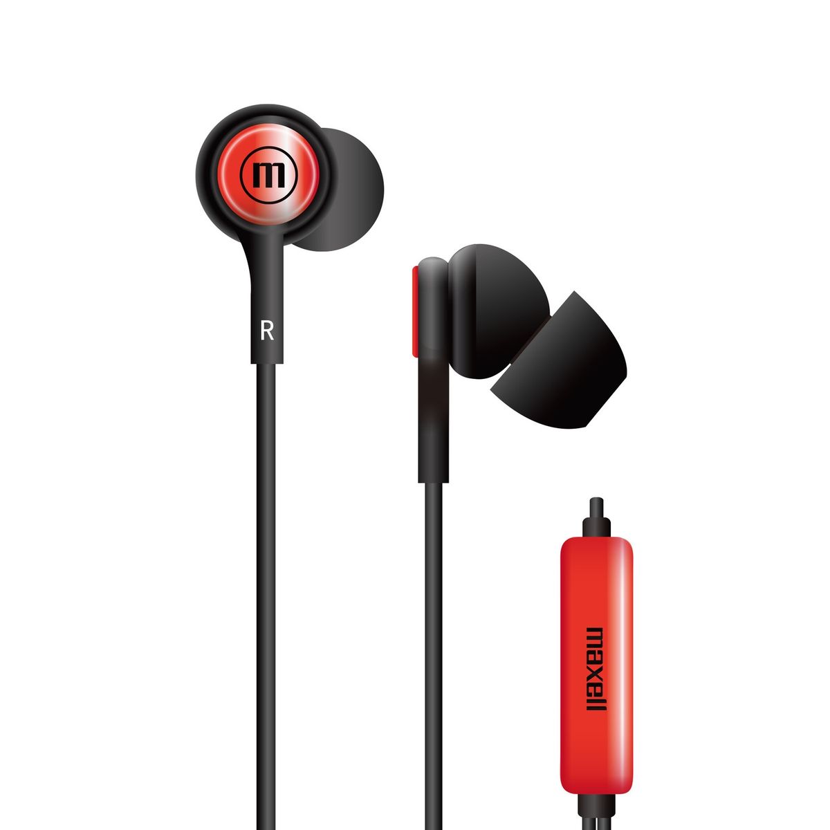 MAXELL - Audífonos Maxell IN-TIPS Con Micrófono In Ear Rojo