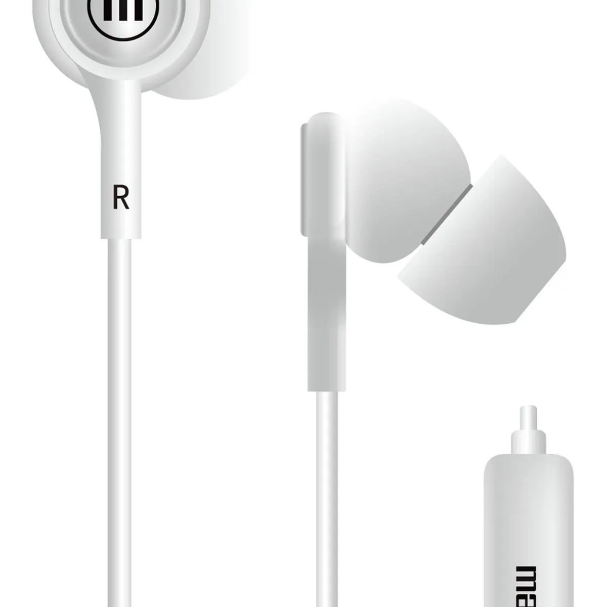 MAXELL - Audífonos Maxell IN-TIPS Con Micrófono In Ear Blanco