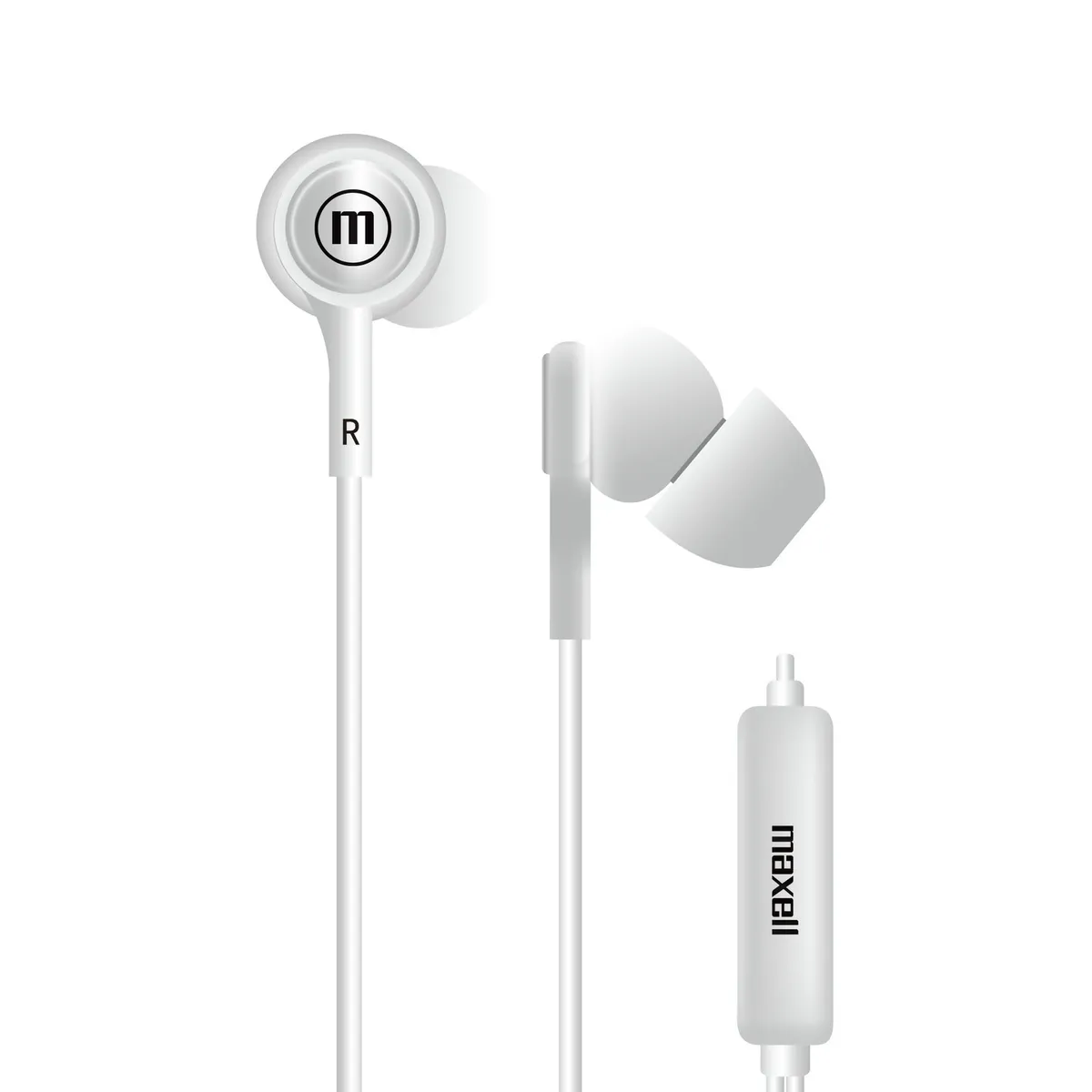 MAXELL - Audífonos Maxell IN-TIPS Con Micrófono In Ear Blanco