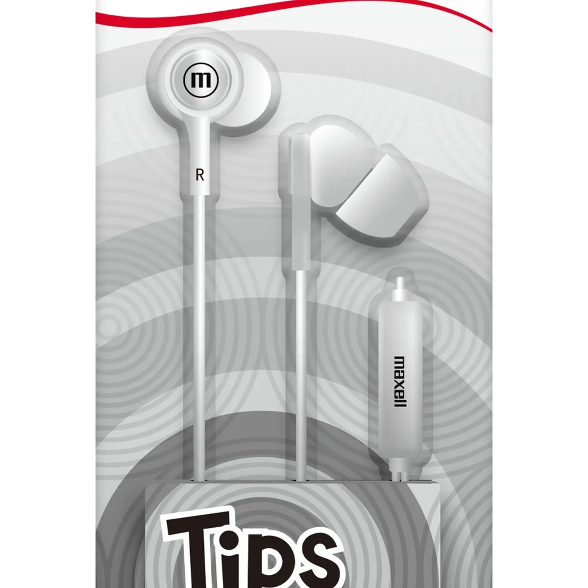 MAXELL - Audífonos Maxell IN-TIPS Con Micrófono In Ear Blanco