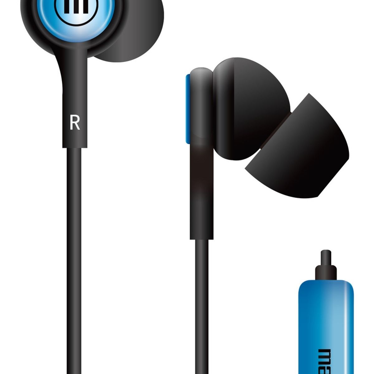 MAXELL - Audífonos Maxell IN-TIPS Con Micrófono In Ear Azul