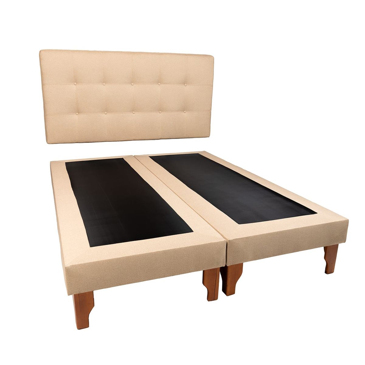 MUEBLES NEW - CAMA KING LINO BEIGE.