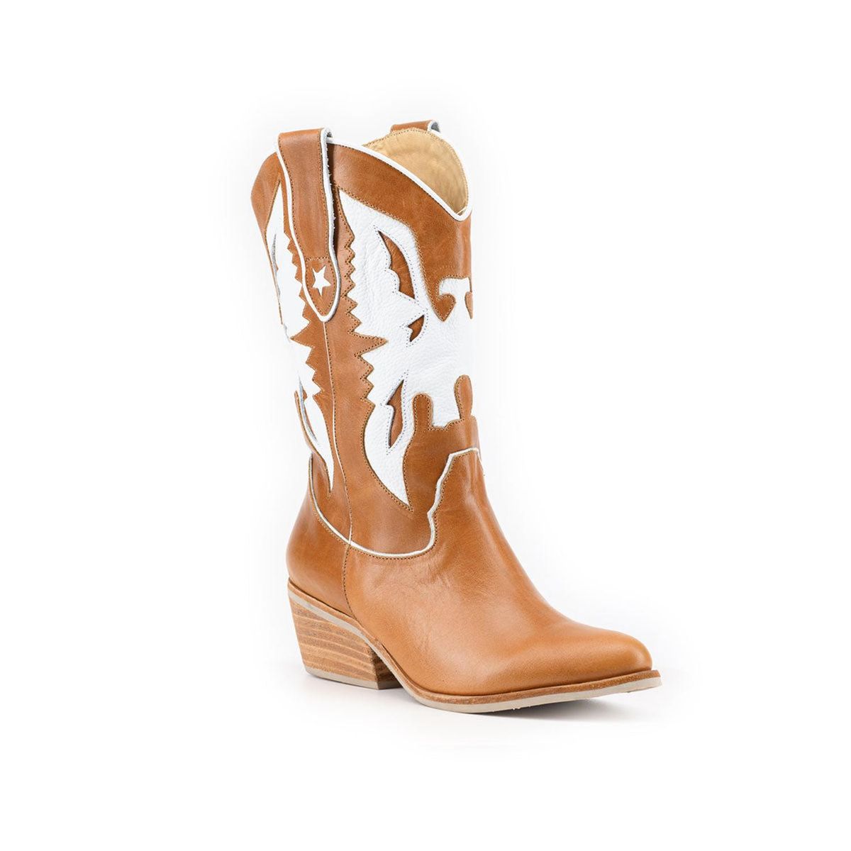 VANESSA GIL - BOTA MUJER DE CUERO AGUILA CAMEL