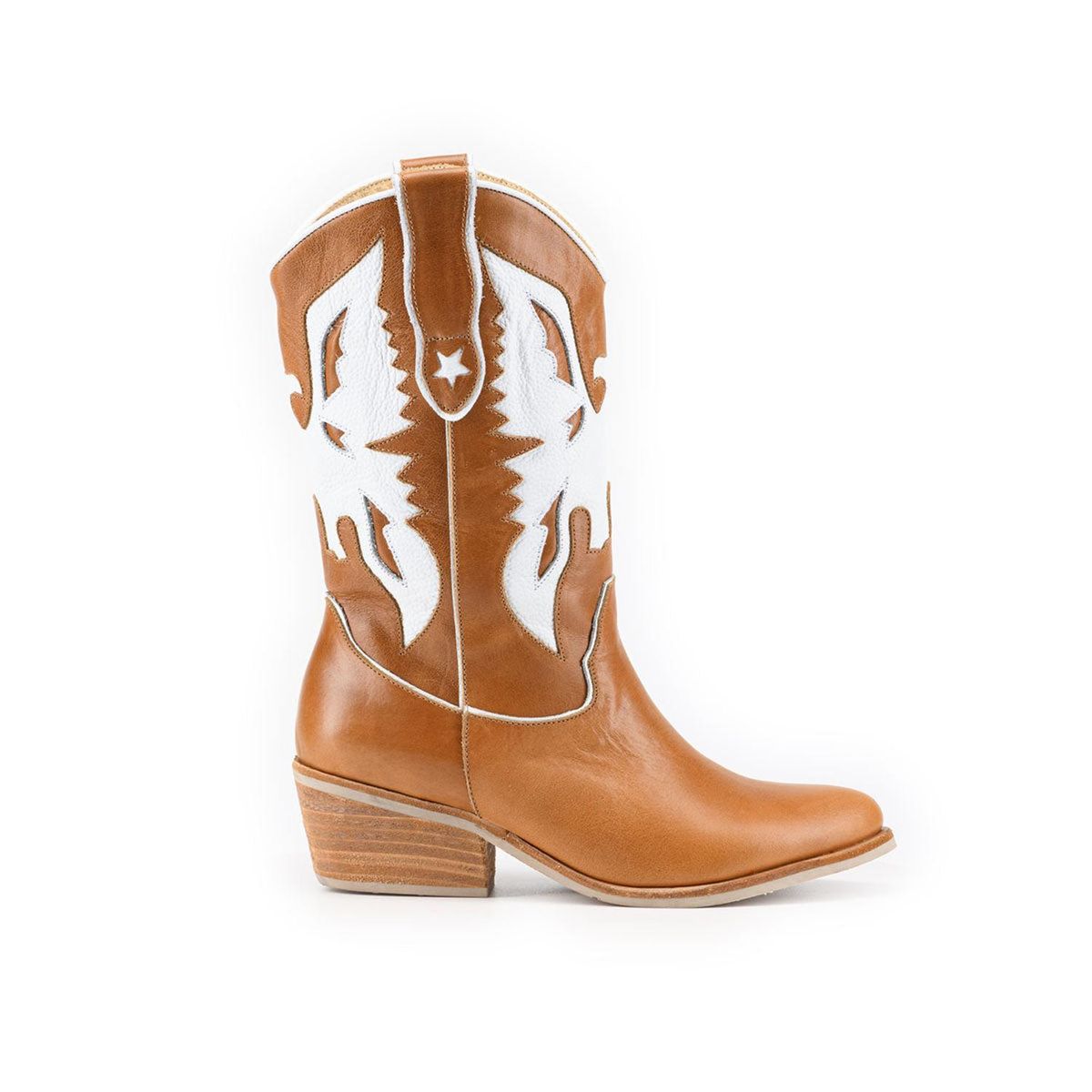 VANESSA GIL - BOTA MUJER DE CUERO AGUILA CAMEL