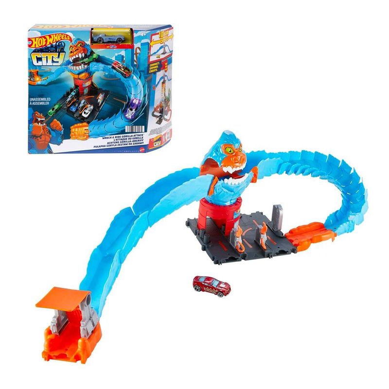 HOT WHEELS - Hot Wheels City Pista De Juguete Némesis Gorila
