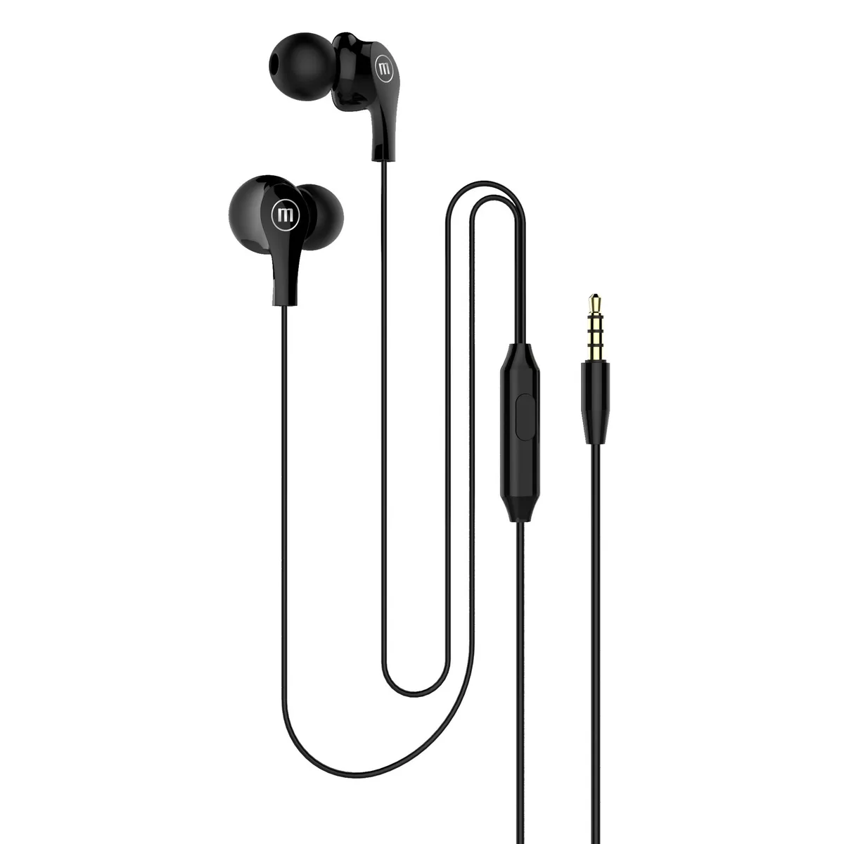 MAXELL - Audífonos Maxell In Ear Estéreo Con Microfono Negro