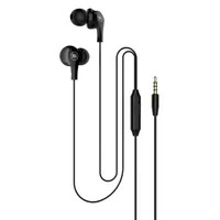 Audífonos In Ear Estéreo Con Microfono Negro