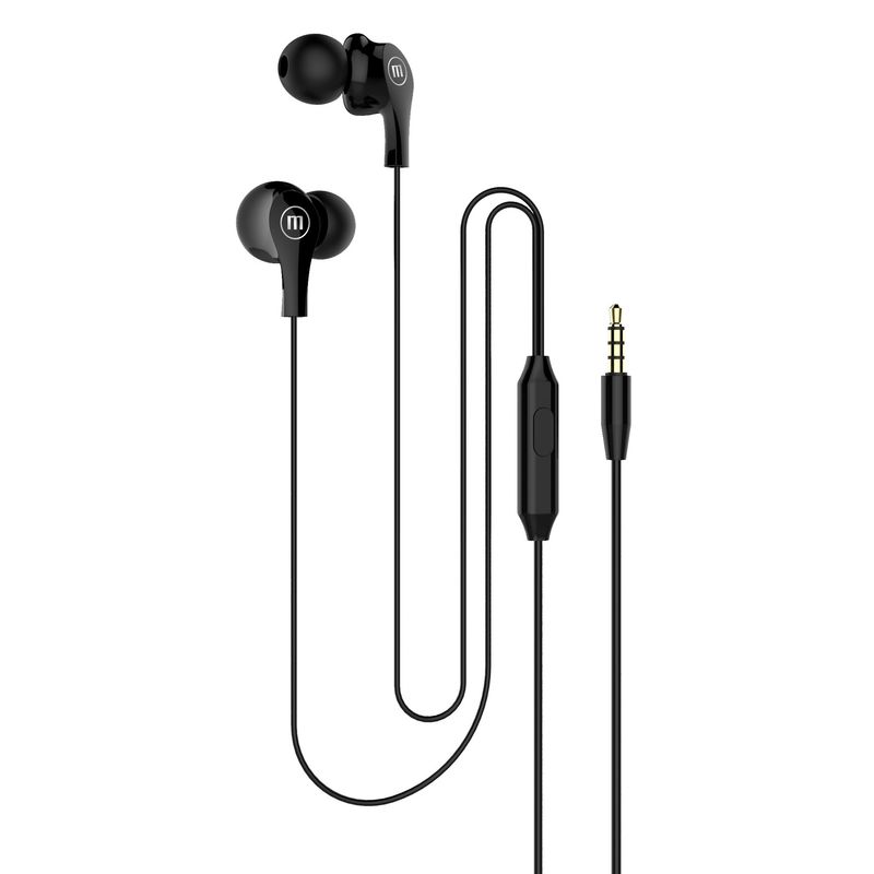 MAXELL - Audífonos Maxell In Ear Estéreo Con Microfono Negro