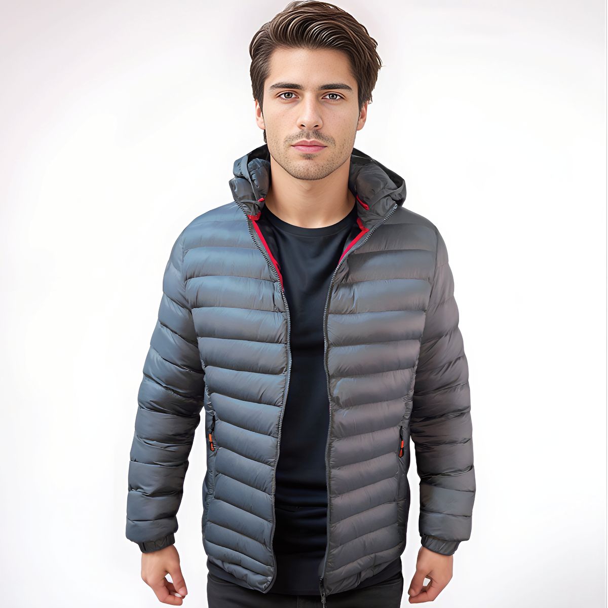 GENERAC - Chaqueta Parka Hombre Termica Impermeable YMOSS Estandar Gris
