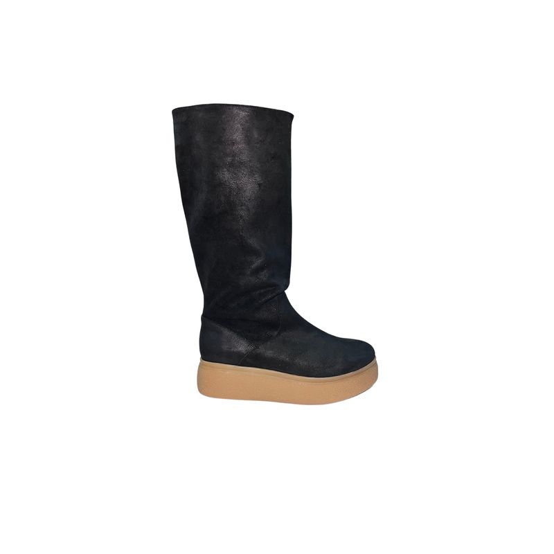 VANESSA GIL - BOTA DE CUERO SOFIA NEGRO